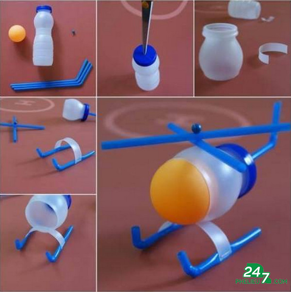làm đồ chơi từ quả bóng nhựa