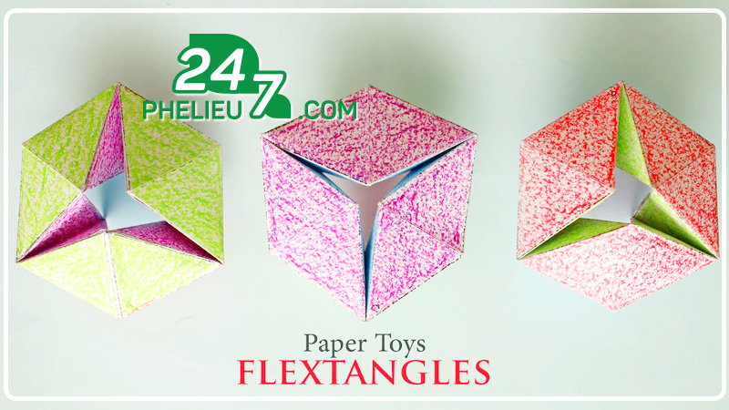 Rubik giấy Flextangles - Món đồ chơi làm bằng giấy tăng khả năng tư duy sáng tạo cho các bé