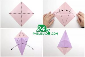 Hướng Dẫn 6 Bước Đơn Giản Gấp Chuột Giấy Origami Cực Dễ Thương