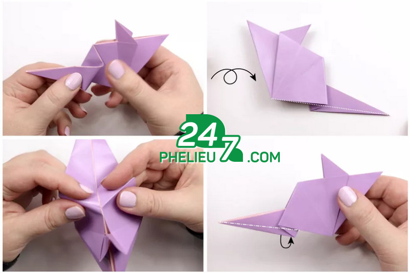 Hướng Dẫn 6 Bước Đơn Giản Gấp Chuột Giấy Origami Cực Dễ Thương