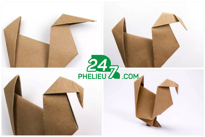 Bổ Sung Cách Gấp Con Gà Origami Vào BST Con Vật Bằng Giấy Dễ Thương Cho Bé