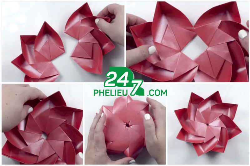 Khéo Tay Hay Làm Với Cách Làm Hoa Sen Origami Vô Cùng Đơn Giản