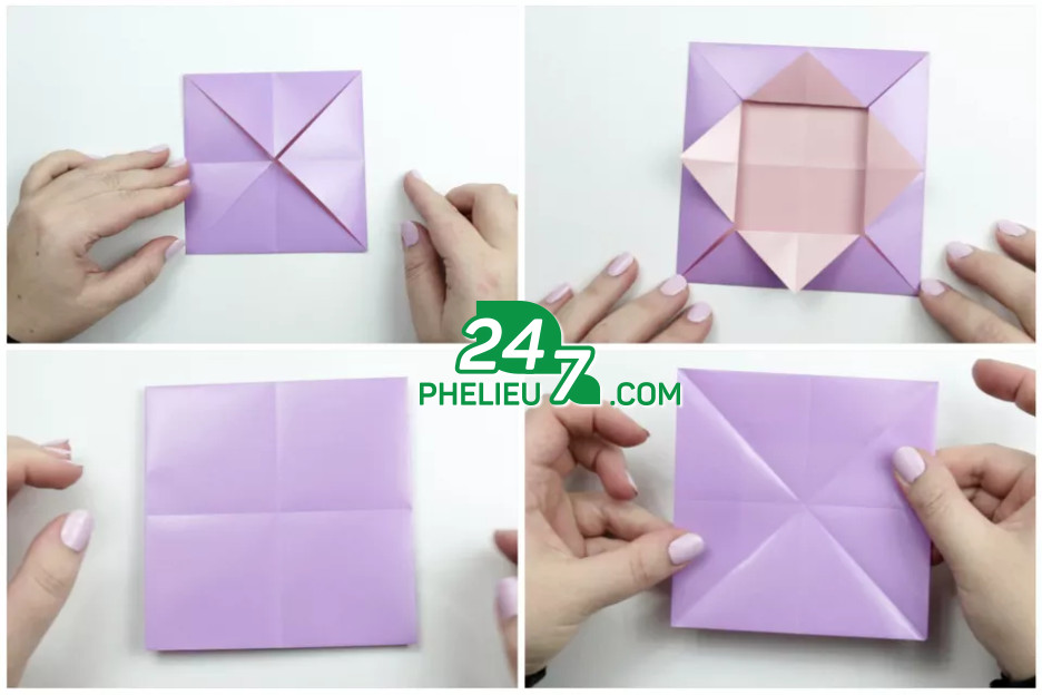 Hướng Dẫn Cách Làm Bông Tai Bằng Giấy Origami Hình Học DIY