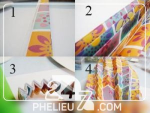 Cách làm đèn lồng xếp chơi đêm trung thu